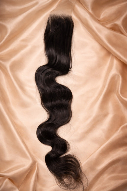 2x6 Natural Wavy Closure